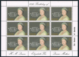 St Helena 341 Sheet, MNH. Michel 330 Bogen. Queen Mother Elizabeth, 80. 1980. - St. Helena