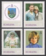 St Helena 372-375,MNH.Michel 361-364. Princess Diana 21st Birthday,1982.Arms. - Sint-Helena