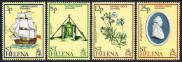 St Helena 324-327,MNH.Michel 313-316. Capt.James Cook's Voyages,1979.Flowers. - Sint-Helena
