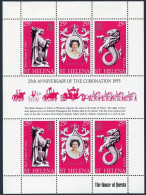 St Helena 317 Sheet, MNH. Mi 304-306 Klb. QE II Coronation 25th Ann.1978. Dragon - St. Helena