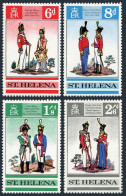 St Helena 228-231, MNH. Michel 215-218. British Army Uniforms, 1969. - Sint-Helena
