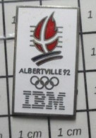 SP09  Pin's Pins / Beau Et Rare / INFORMATIQUE / IBM JEUX OLYMPIQUES ALBERTVILLE 92 - Computers