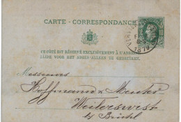 Carte-correspondance N° 30 écrite De Verviers à Weilervist - Postbladen