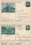 Allemagne 2 Entiers Postaux Illustrés Différents - Cartes Postales
