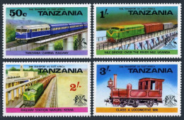 Tanzania 62-65, MNH. Locomotive, Nile Bridge, Elephant, Antelopes, Leopard, 1976 - Tansania (1964-...)