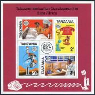 Tanzania 57a Sheet,MNH.Michel Bl.1. Telecommunications Development,1976. - Tansania (1964-...)