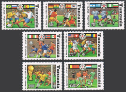 Tanzania 1174A-1174G,1174H,MNH.Mi 1759-1765,Bl,249. World Soccer Cup USA-1994. - Tanzanie (1964-...)