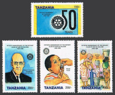 Tanzania 1888-1891,1892,MNH. Rotary Club Of Dar Es Salaam,50,1999.Polio,P.Harris - Tanzanie (1964-...)