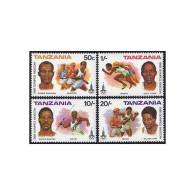 Tanzania 157-160, MNH. Mi 157-160. Olympics Moscow-1980. Marathon,Boxing,Javelin - Tanzanie (1964-...)