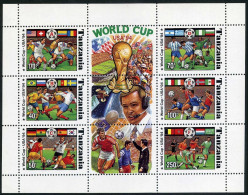 Tanzania 1174A-1174G,1174 Gi Sheet,1174H,MNH. World Soccer Cup Atlanta,USA-1994. - Tanzanie (1964-...)