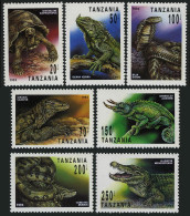 Tanzania 1128-1135,lightly Hinged.Reptiles:Lizard,Iguana,Snakes,Turtle,Alligator - Tansania (1964-...)
