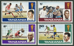 Tanzania 95-98,98a, MNH. Michel 95-98,Bl.11. World Soccer Cup Argentina-1978. - Tansania (1964-...)