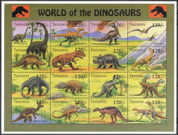 Tanzania 1252 Sheet, MNH. Michel 1984-2015,Bl.274. Dinosaurs 1994.Brachiosaurus. - Tanzanie (1964-...)
