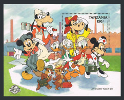 Tanzania 424-431,432-433,MNH.Mi 488-495,Bl79-80.Mickey Mouse-60.Walt Disney.1988 - Tansania (1964-...)
