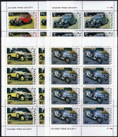 Tanzania 263-266 Sheets, MNH. Mi 309-312 Klb. Classic Autos, 1985. Rolls-Royce. - Tansania (1964-...)
