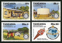 Tanzania 137-140,140a,MNH.Michel 137-140,Bl.19. Rotary International,75,1980. - Tanzania (1964-...)