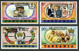 Tanzania 99-102,102a,MNH. Coronation Of QE II,25th Ann.1978.Large Letters. - Tanzanie (1964-...)