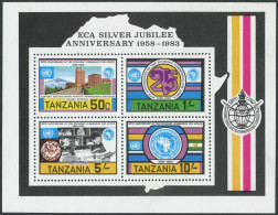 Tanzania 228a Sheet,MNH.Michel Bl.33. Economic Commission For Africa-25.1983. - Tanzania (1964-...)