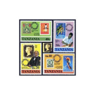 Tanzania 141-144,144a, MNH. Mi 141-144, Bl.20. Sir Rowland Hill, 1979. Giraffe, - Tanzanie (1964-...)