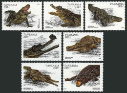 Tanzania 1463-1469,1470,MNH. Crocodiles,Aligators,1996. - Tansania (1964-...)