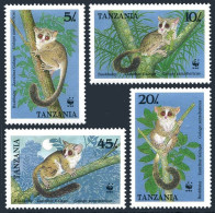 Tanzania 468-471, MNH. Michel 545-548. WWF 1989. Bush-babies,African Palm Civet. - Tansania (1964-...)