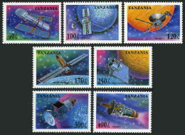 Tanzania 1319-1325,1326,MNH.Michel 2017-2023,Bl.275. Space Probes,Satellites. - Tanzania (1964-...)