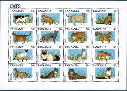 Tanzania 768 Ap Sheet, MNH. Michel 990-1005. Cats 1991. - Tanzanie (1964-...)