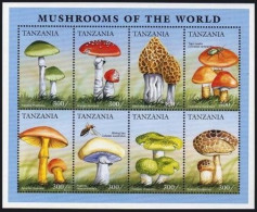 Tanzania 1536-1537 Sheets,MNH.Michel 2515-2530 Klb. Mushrooms 1996.Insects. - Tanzanie (1964-...)