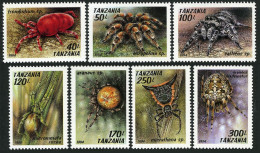 Tanzania 1235-1241, 1242, MNH. Michel 1798-1804, Bl.255 Arachnids, 1994. - Tansania (1964-...)