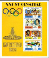 Tanzania 61a, MNH. Olympics Montreal-1976: Akii Bua, Filbert Bayi,Steve Muchoki. - Tanzanie (1964-...)