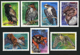 Tanzania 1279-1285,1286,MNH.Michel 1854-1860,Bl.260. Raptors 1994.Falcon, - Tansania (1964-...)