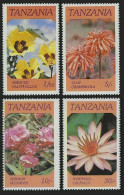 Tanzania 315-318, 318a Sheet, MNH. Mi 324-327, Bl.57 Indigenous Flowers, 1986. - Tansania (1964-...)