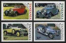 Tanzania 263-266,266a, MNH. Mi 309-312, Bl.53. Classic Autos, 1985. Rolls-Royce. - Tansania (1964-...)