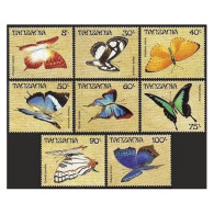 Tanzania 446-453,454-455,MNH.Michel 498-505,Bl.81-82. Butterflies 1988. - Tanzania (1964-...)