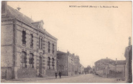 Ecury-sur-Coole Écury-sur-Coole La Mairie Et L'Ecole/Schule Und Strßenpartie 1912  - Other & Unclassified
