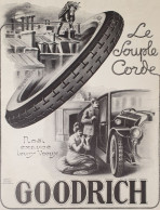 Vintage Reclame Advertentie Bandenmerk GOODRICH 1923  Affiche Publicitaire - Werbung