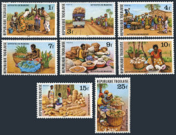 Togo 1073/1084 Set Of 8,MNH.Michel 1477-1484. Market Activities,1980. - Togo (1960-...)