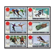 Togo 789-793,C165, MNH. Mi 888-893. Olympics Sapporo-1972.Hockey,Slalom,Skating, - Togo (1960-...)
