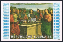 Togo 1297, MNH. Michel 1834 Bl.259. Coronation Of The Virgin, By Raphael, 1984. - Togo (1960-...)
