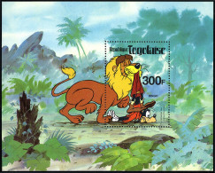 Togo 1072-1072A Sheets,MNH.Michel Bl.163,166. Walt Disney 1980.Lion,Goofy,Pluto. - Togo (1960-...)