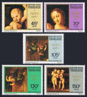 Togo 1144-1148,1149,MNH.Michel 1623-1627,Bl.192. Christmas 1982.Madonna,Raphael. - Togo (1960-...)