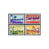 Togo 871-C221,MNH.Michel 1031-1034. Coastal Views,1974.Wharf,Village,Lake Togo, - Togo (1960-...)
