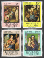 Togo 1483-1486,1487, MNH. Mi 2098-2102, Bl.310. Christmas 1988. Bruegel, Titian, - Togo (1960-...)