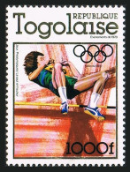 Togo 978, 983 Sheet, MNH. Mi 1278, 1279 Bl.126A. Sport 1978. High Jump, Hurdles. - Togo (1960-...)