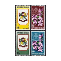 Togo 607-610, MNH. Mi 594-597. Lion International, 50, 1967. Emblem, Flowers. - Togo (1960-...)