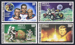Togo 836-837, C196-C197, MNH. Mi 972-975. Apollo 17 Moon Mission, 1973. Kennedy. - Togo (1960-...)