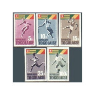 Togo 525-528,C46 Imperf,MNH.Mi 467B-471B. African Games,Brazzaville,1965.Soccer, - Togo (1960-...)