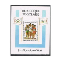 Togo 1470, MNH. Michel 2085 Bl.308. Olympics Seoul-1988. Marathon. - Togo (1960-...)