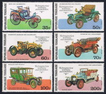 Togo 955-C311,C311a,MNH.Michel 1221-1226,Bl.115. Early Automobiles,1977. - Togo (1960-...)