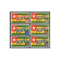 Togo 386-391,MNH.Michel 298-303. Togo's Admission To UN,1961.Flag. - Togo (1960-...)